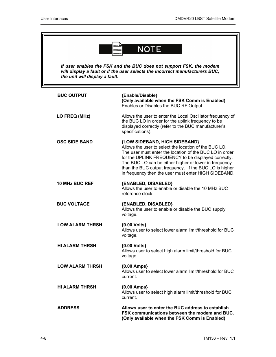 Comtech EF Data DMDVR20 LBST Rev 1.1 User Manual | Page 45 / 117