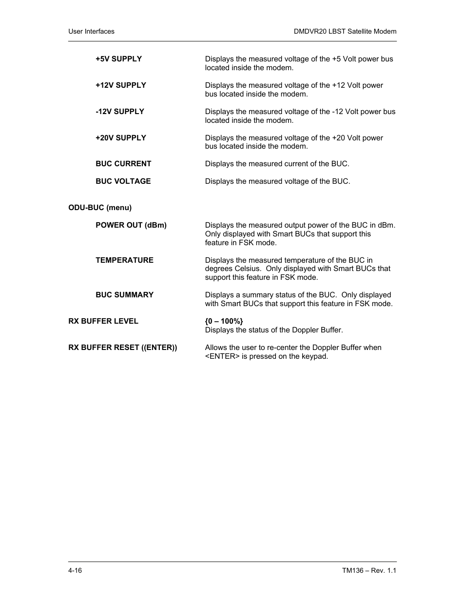 Comtech EF Data DMDVR20 LBST Rev 1.1 User Manual | Page 53 / 117