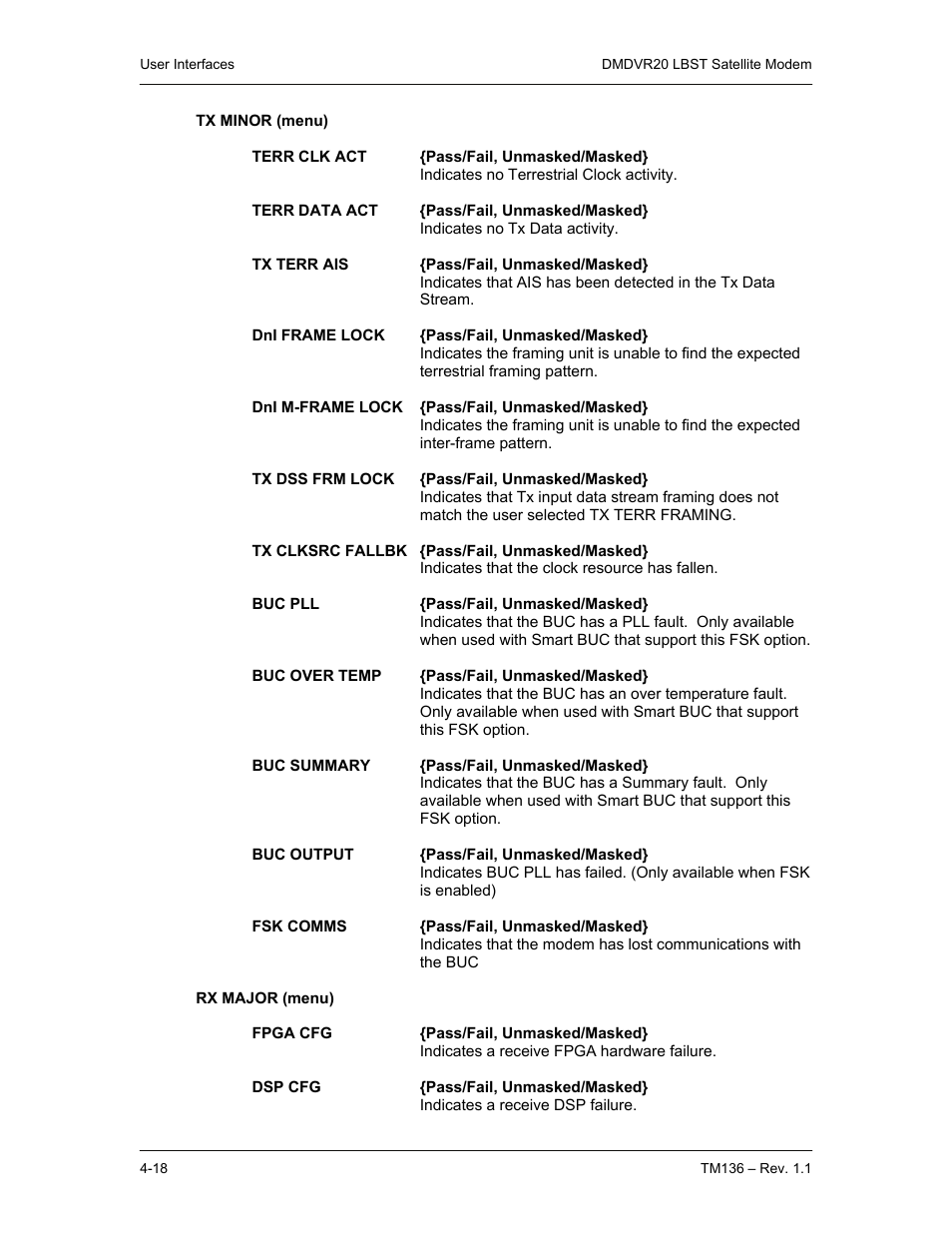 Comtech EF Data DMDVR20 LBST Rev 1.1 User Manual | Page 55 / 117