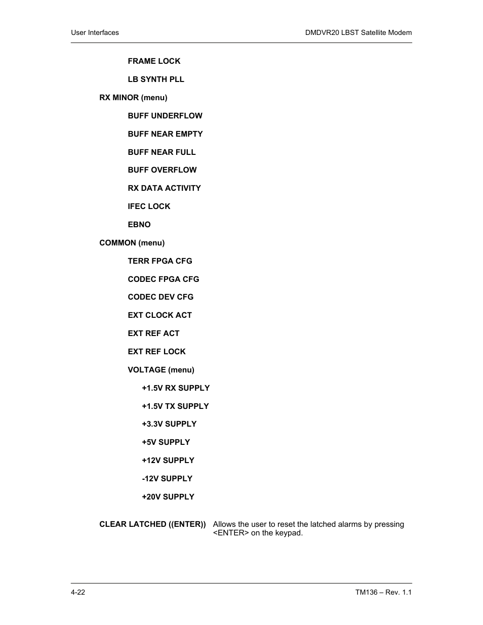 Comtech EF Data DMDVR20 LBST Rev 1.1 User Manual | Page 59 / 117