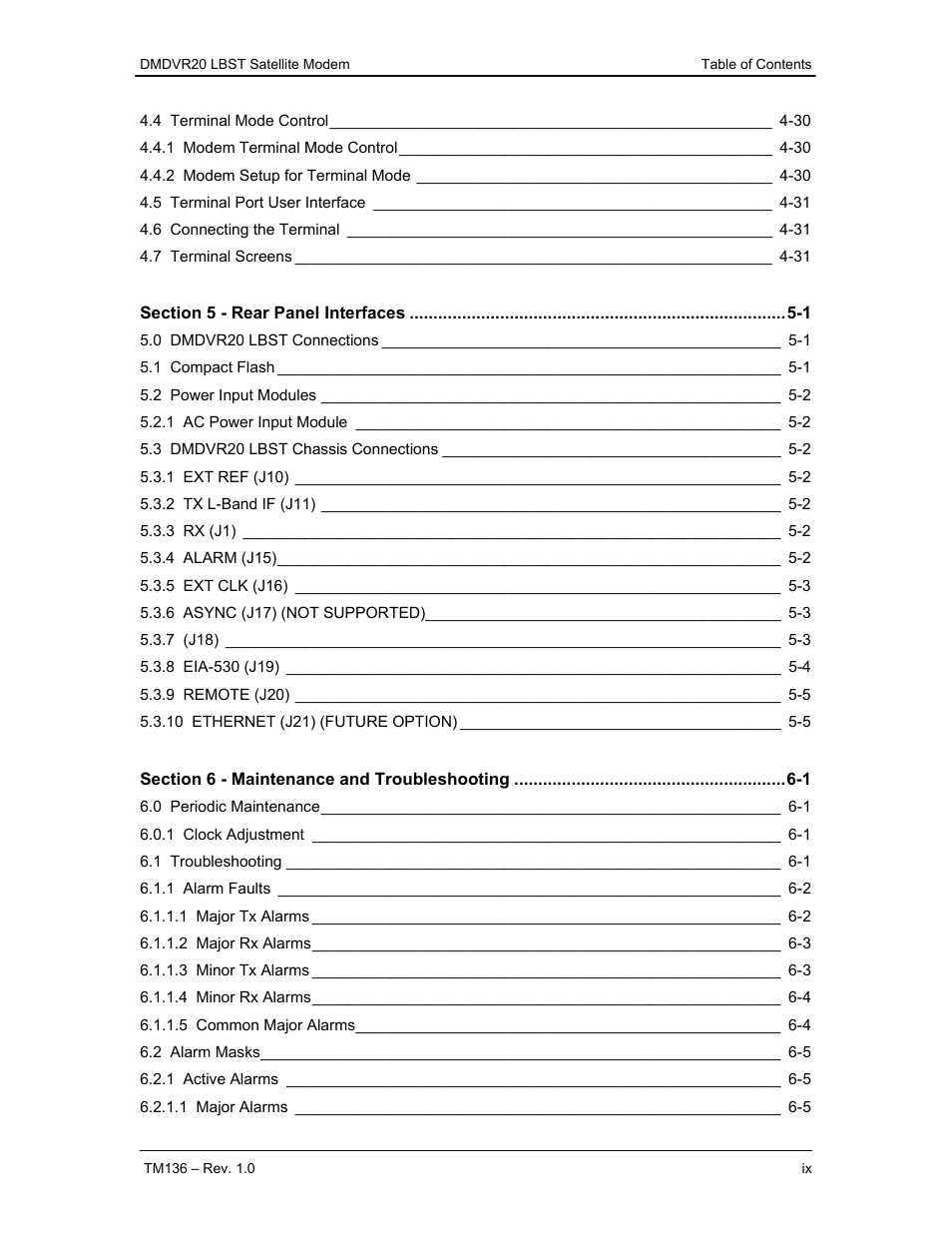 Comtech EF Data DMDVR20 LBST Rev 1.1 User Manual | Page 8 / 117