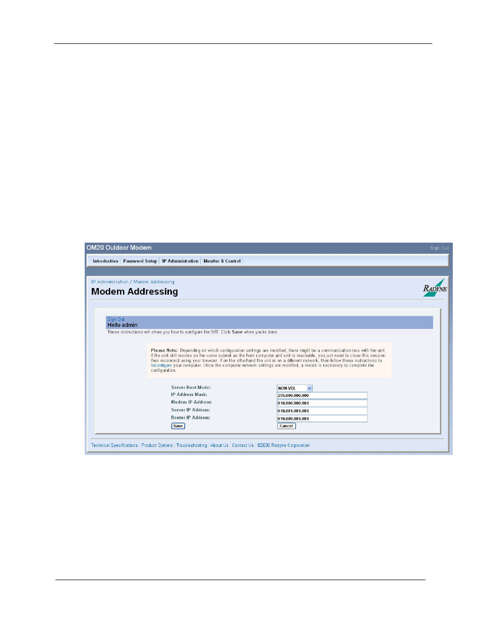 D.4.2 configuring the computer | Comtech EF Data OM20 User Manual | Page 179 / 220