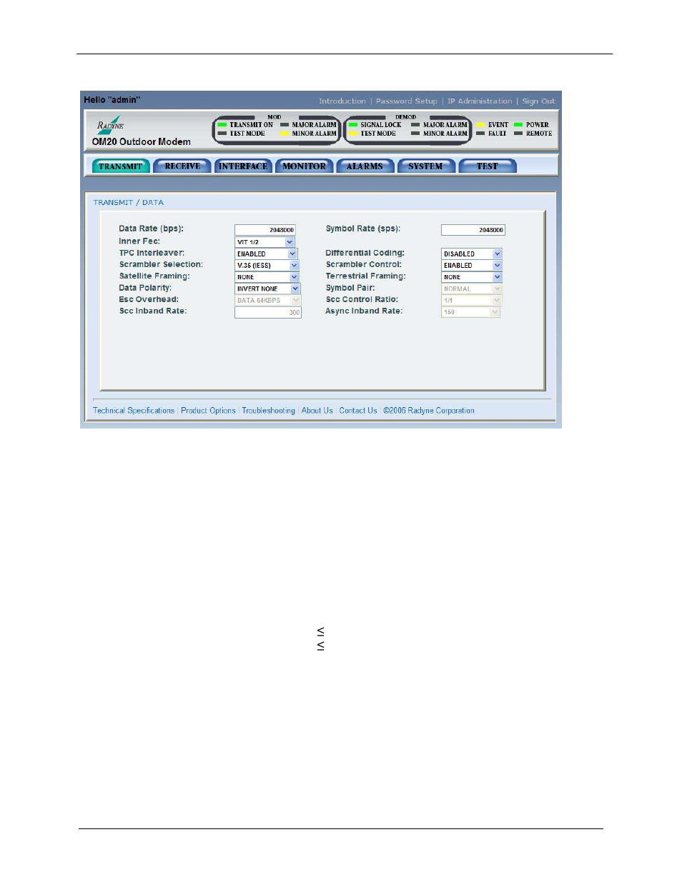 Comtech EF Data OM20 User Manual | Page 93 / 220