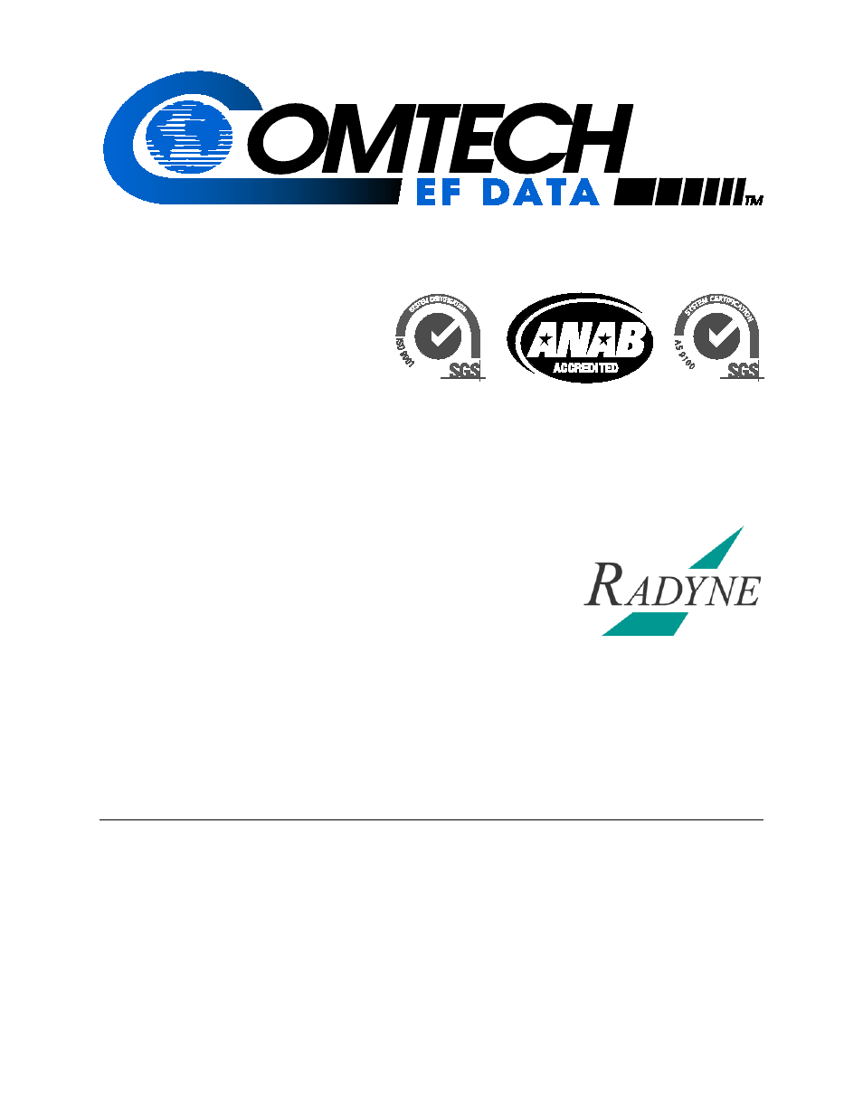 Comtech EF Data DMD1050 User Manual | 188 pages