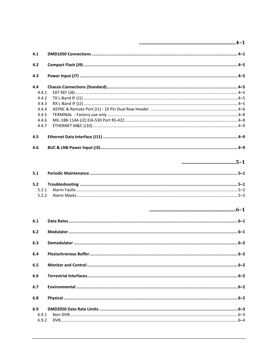 Comtech EF Data DMD1050 User Manual | Page 11 / 188