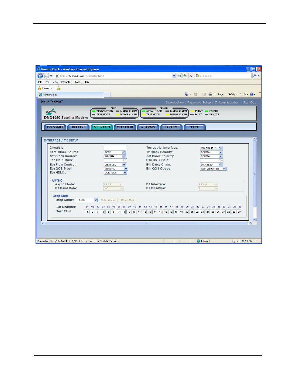 Comtech EF Data DMD1050 User Manual | Page 122 / 188