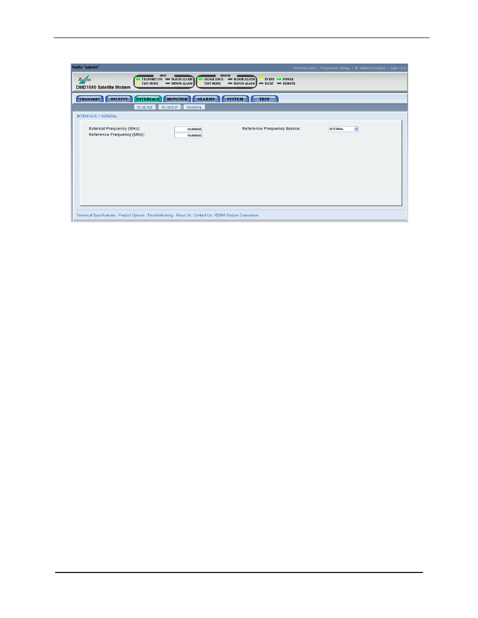 Comtech EF Data DMD1050 User Manual | Page 126 / 188