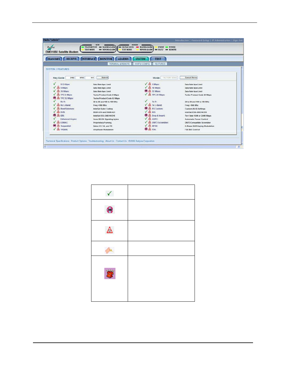 Comtech EF Data DMD1050 User Manual | Page 140 / 188