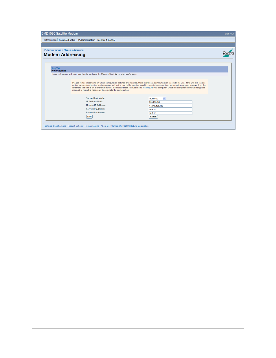 D.4.2 configuring the computer | Comtech EF Data DMD1050 User Manual | Page 159 / 188
