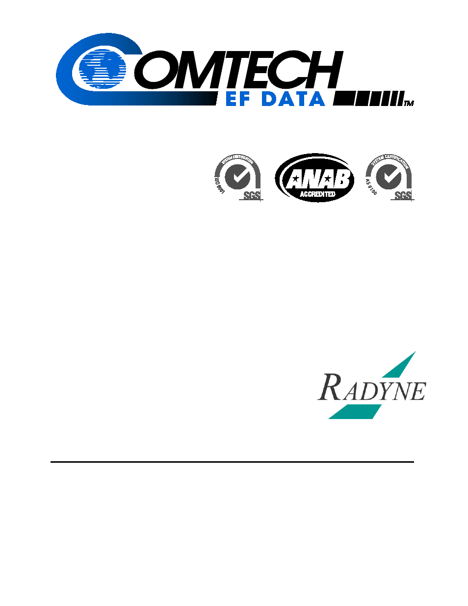 Dmd1050, Installation and operation manual, Satellite modem board | Comtech EF Data DMD1050 User Manual | Page 7 / 188