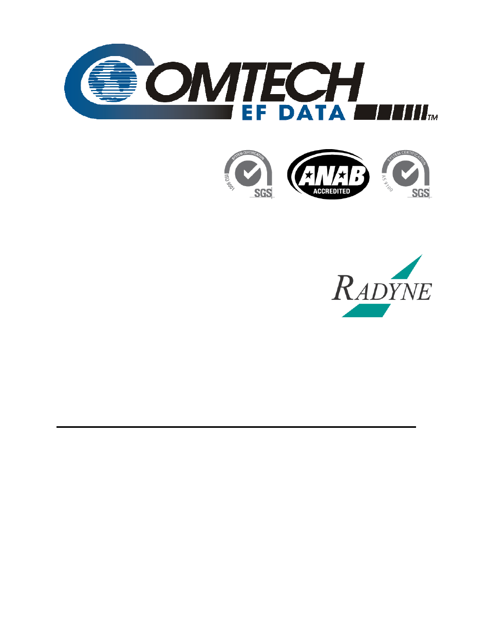 Comtech EF Data DM240XR User Manual | 196 pages