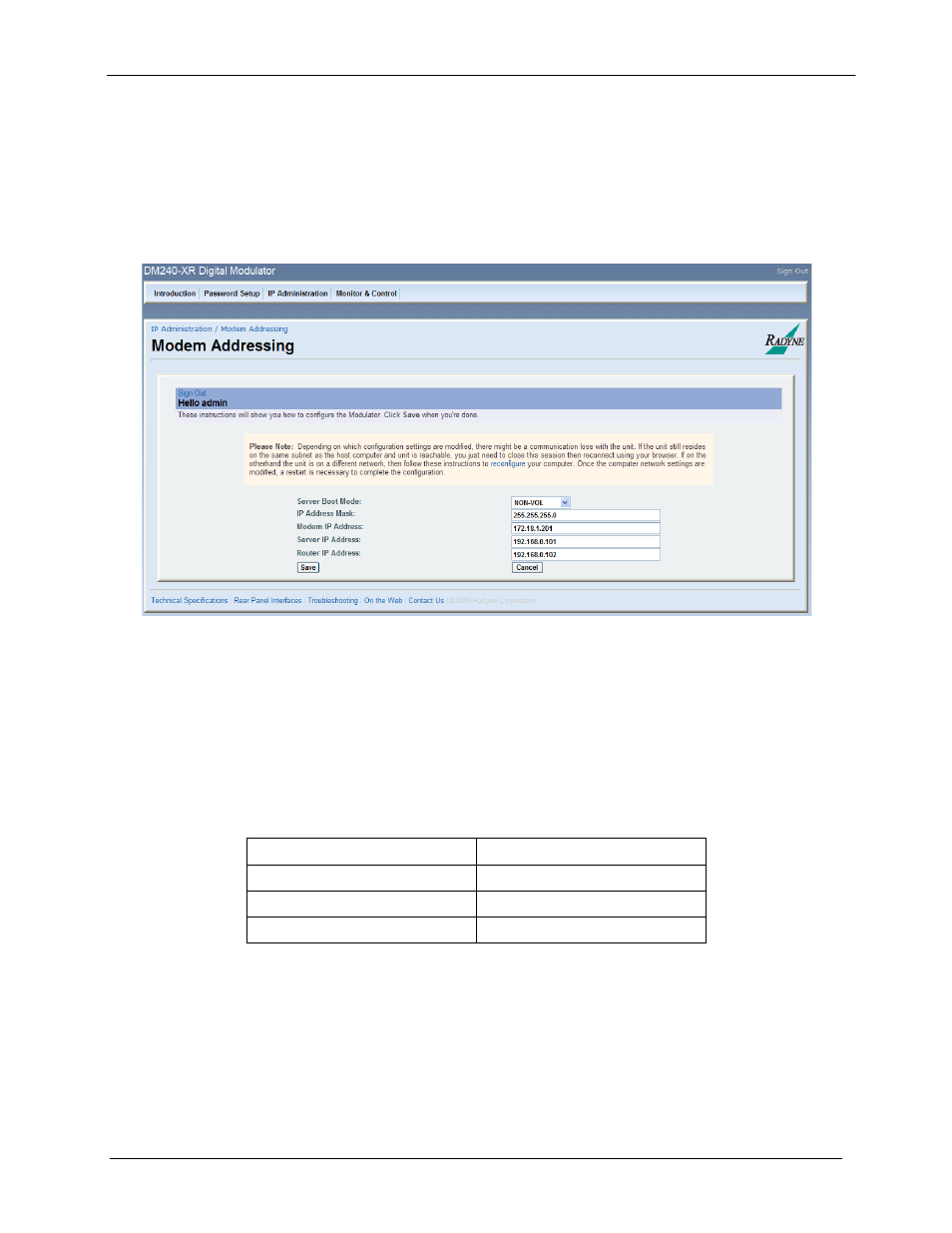 3 ip and application administration | Comtech EF Data DM240XR User Manual | Page 147 / 196