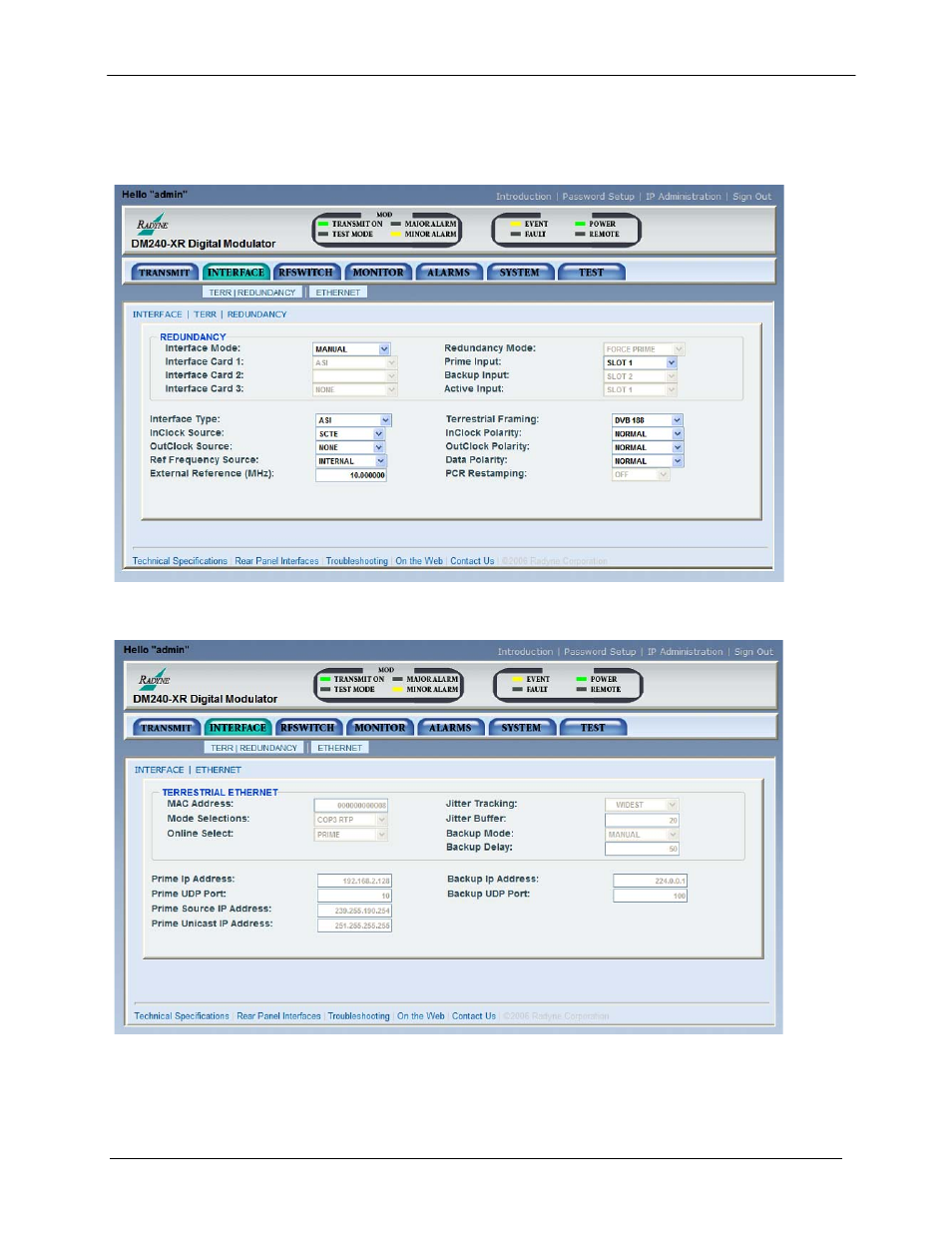 Comtech EF Data DM240XR User Manual | Page 154 / 196