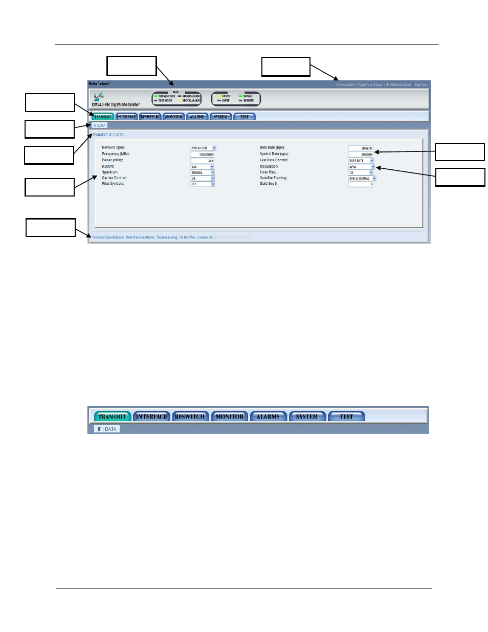Comtech EF Data DM240XR User Manual | Page 180 / 196