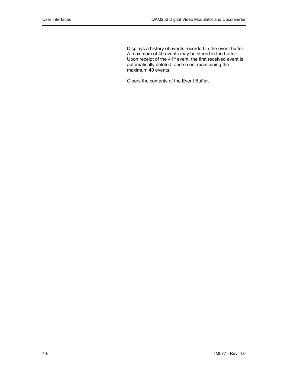 4 monitor menu options and parameters, 5 alarms menu options and parameters | Comtech EF Data QAM256 User Manual | Page 22 / 87