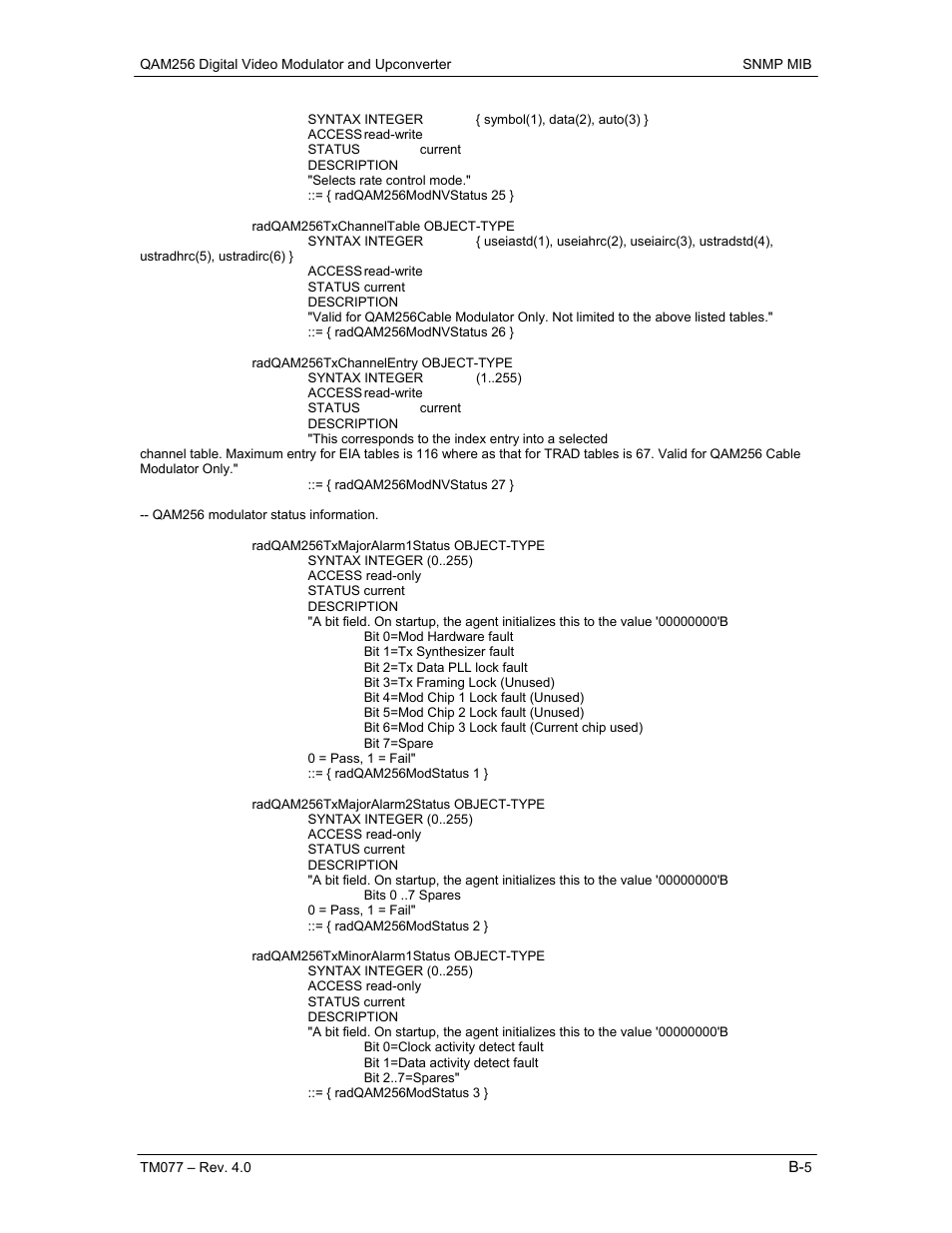 Comtech EF Data QAM256 User Manual | Page 51 / 87