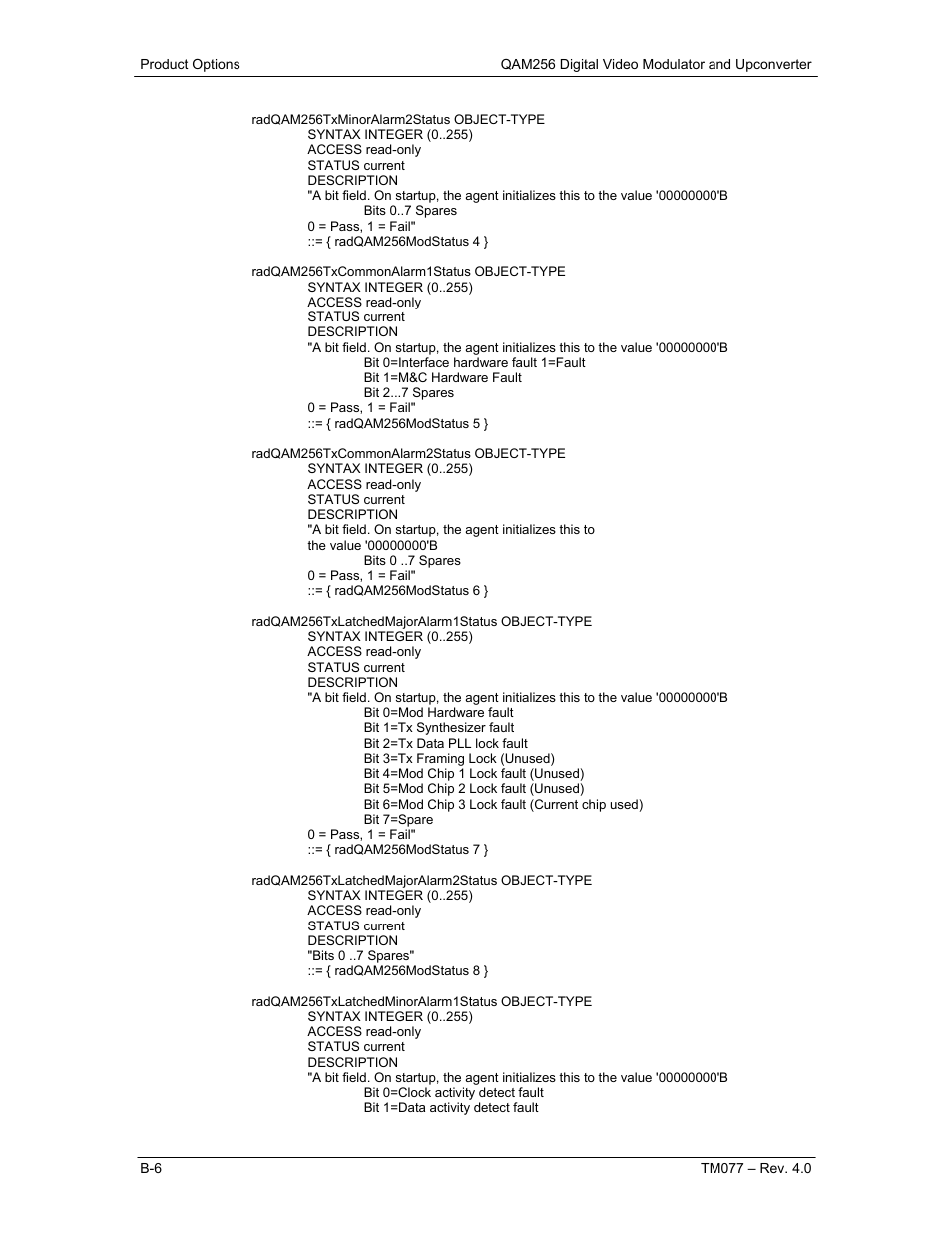 Comtech EF Data QAM256 User Manual | Page 52 / 87