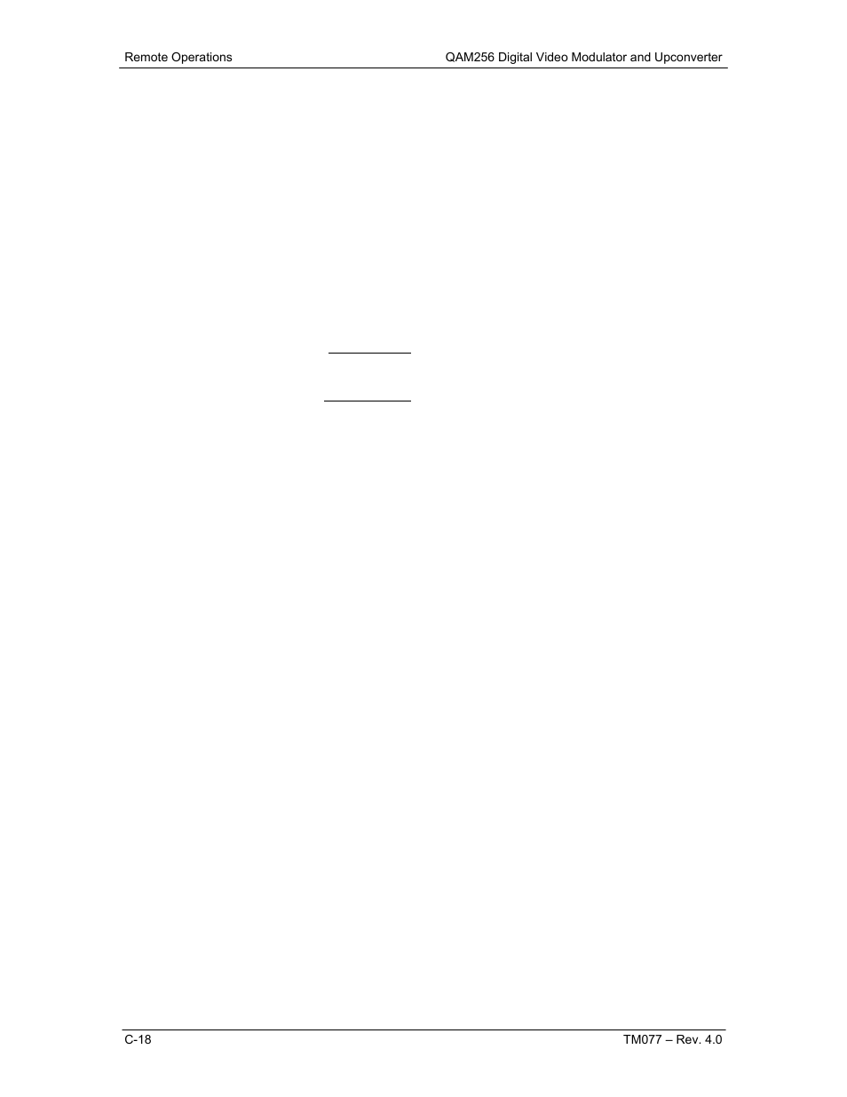 Comtech EF Data QAM256 User Manual | Page 73 / 87