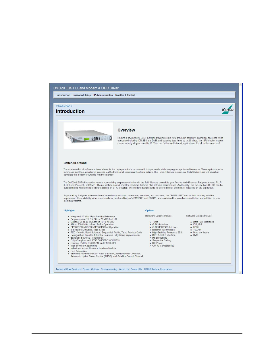 1 introduction menu | Comtech EF Data DMD20 User Manual | Page 167 / 212