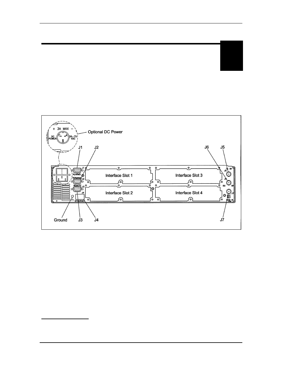 Electrical interfaces -1, 0 mm200 connections -1, 1 power -1 | 1 ac power -1, 2 dc power -1 | Comtech EF Data MM200 User Manual | Page 77 / 192