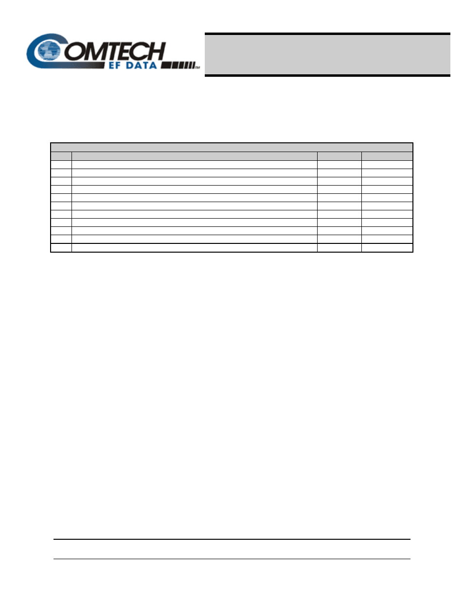 Comtech EF Data MM200 ASI Field User Manual | 5 pages