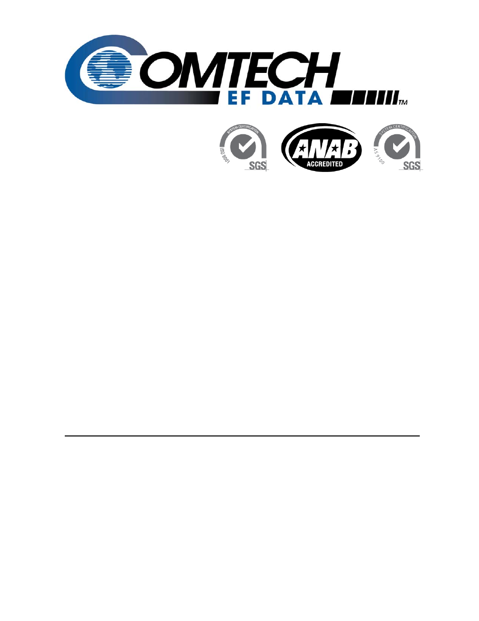 Comtech EF Data CRS-150 User Manual | 78 pages