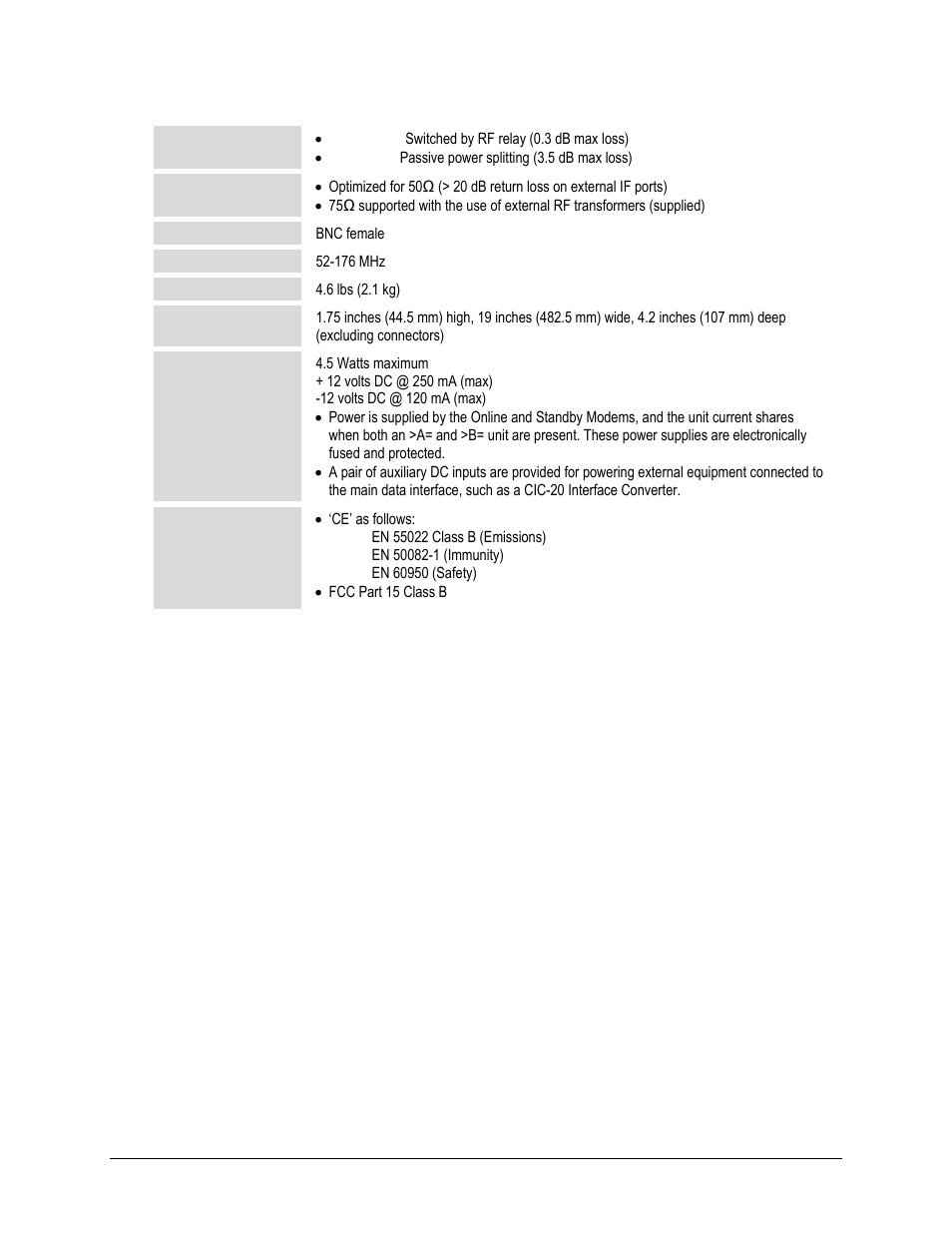 Comtech EF Data CRS-150 User Manual | Page 22 / 78