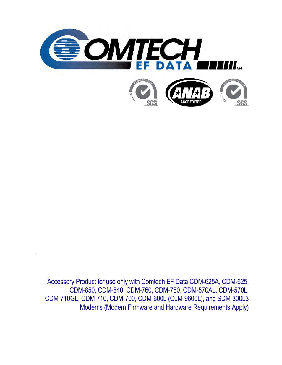 Comtech EF Data CRS-170A User Manual | 172 pages