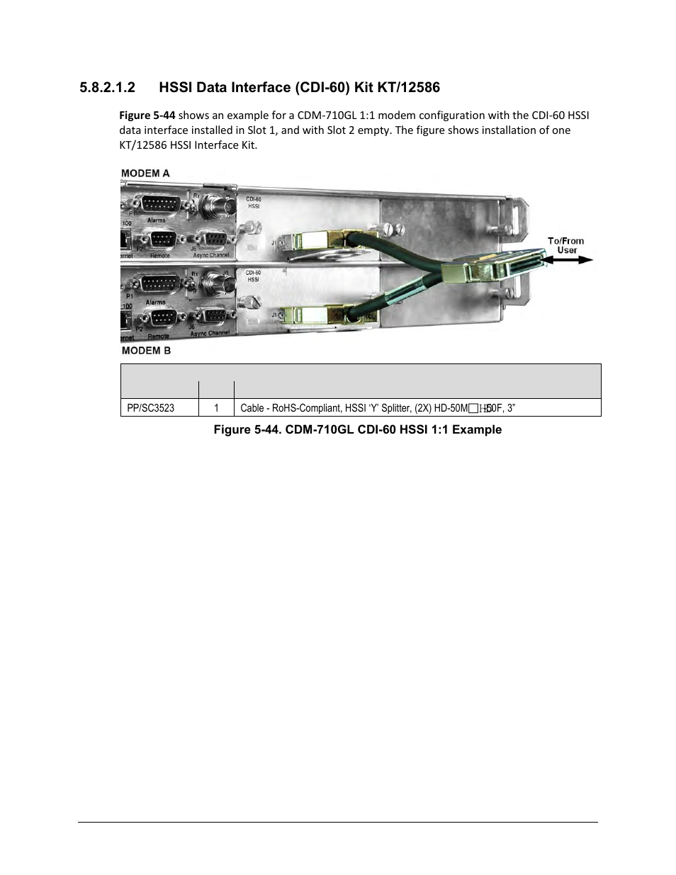 2 hssi data interface (cdi-60) kit kt/12586 | Comtech EF Data CRS-170A User Manual | Page 124 / 172
