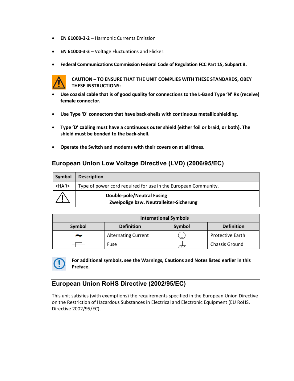 European union rohs directive (2002/95/ec) | Comtech EF Data CRS-170A User Manual | Page 17 / 172