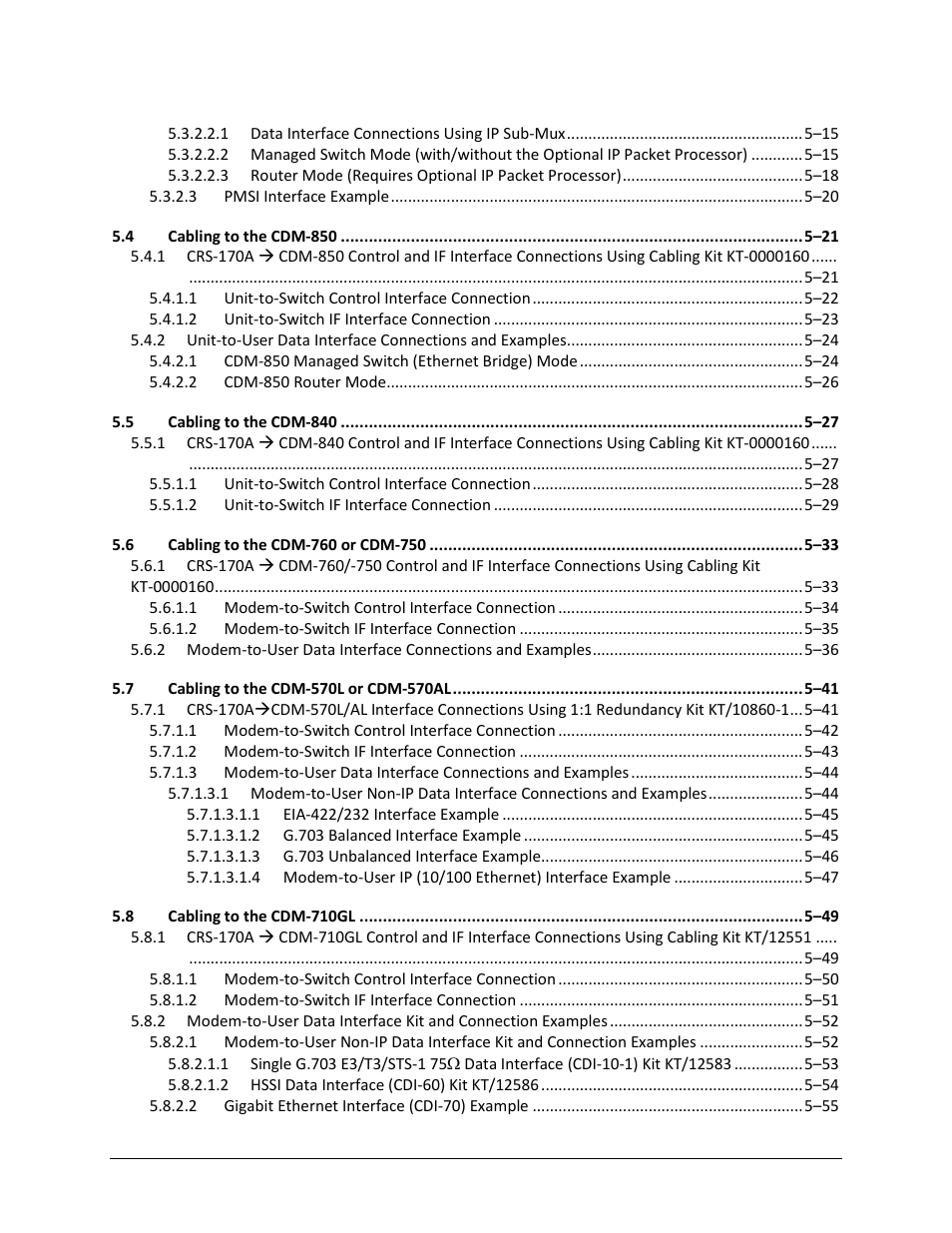 Comtech EF Data CRS-170A User Manual | Page 8 / 172