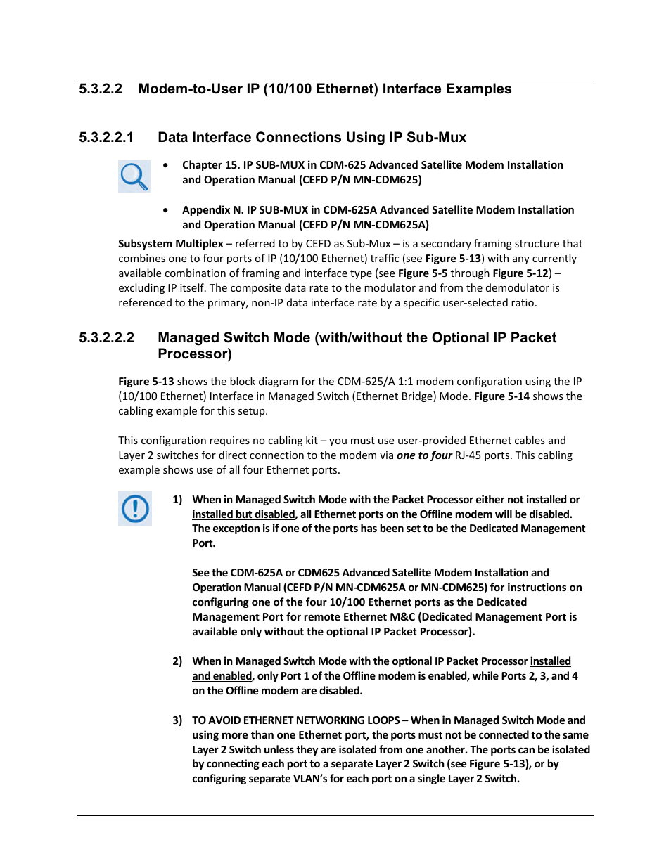 1 data interface connections using ip sub-mux | Comtech EF Data CRS-170A User Manual | Page 85 / 172
