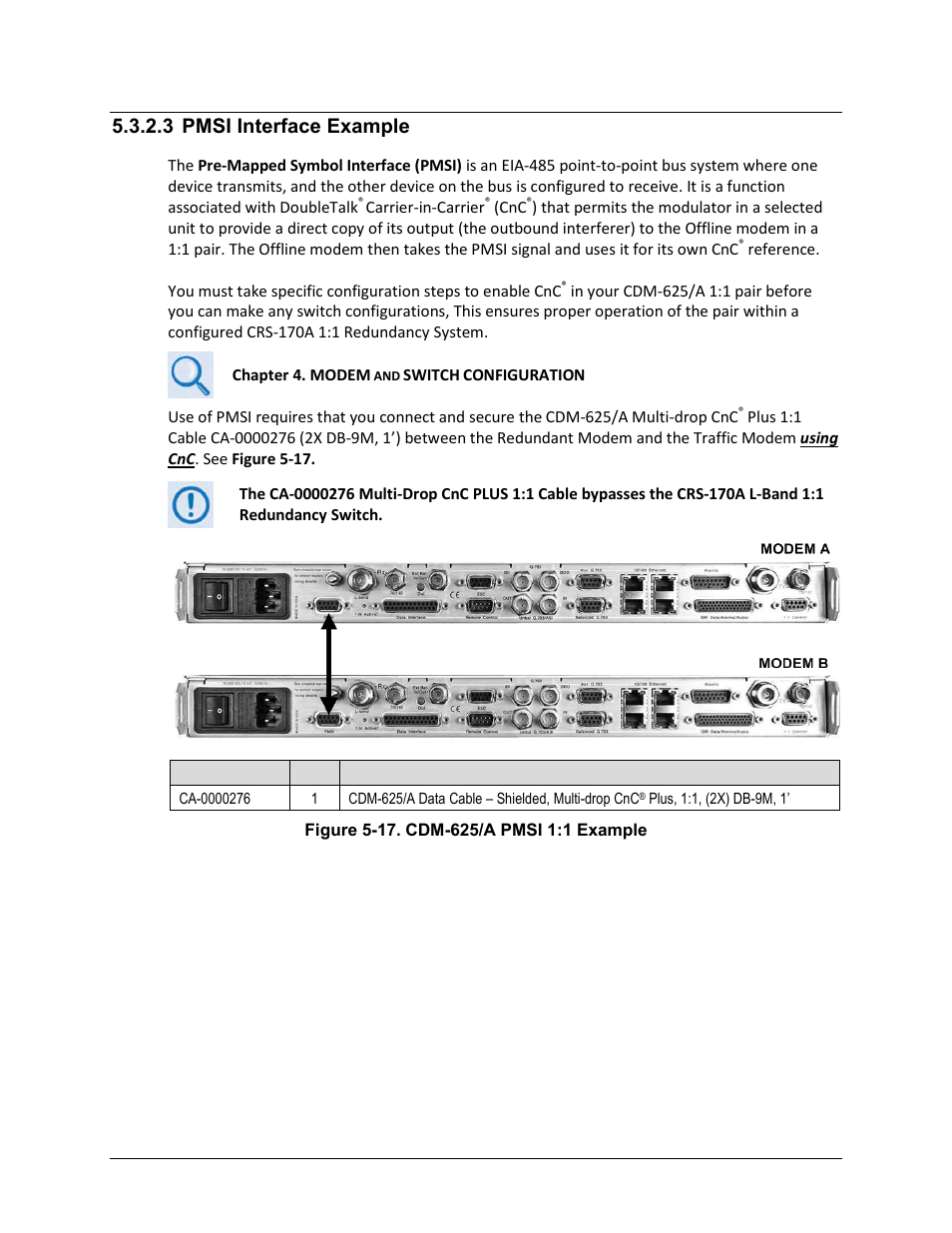 3 pmsi interface example | Comtech EF Data CRS-170A User Manual | Page 90 / 172