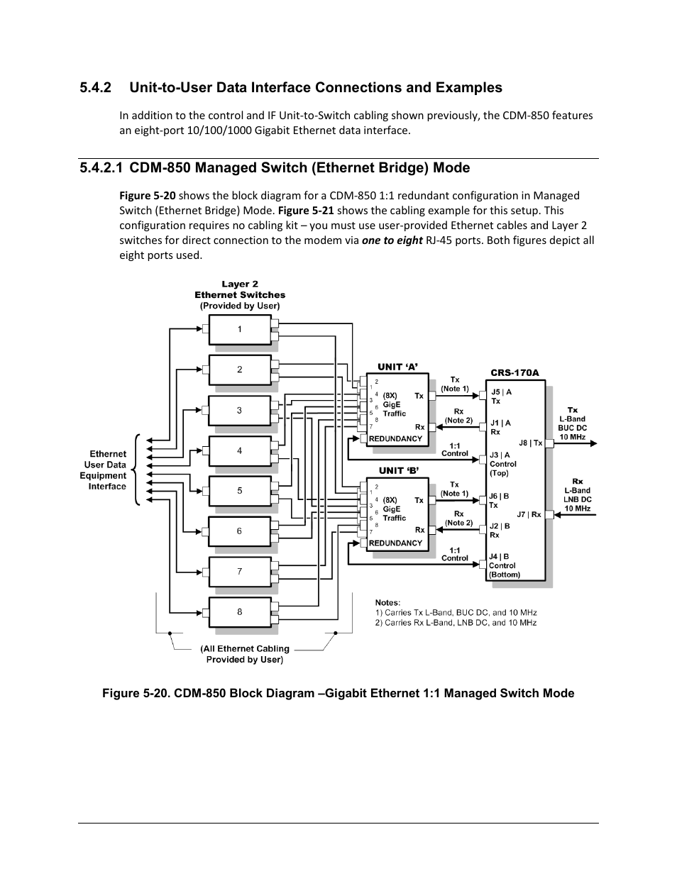 1 cdm-850 managed switch (ethernet bridge) mode | Comtech EF Data CRS-170A User Manual | Page 94 / 172