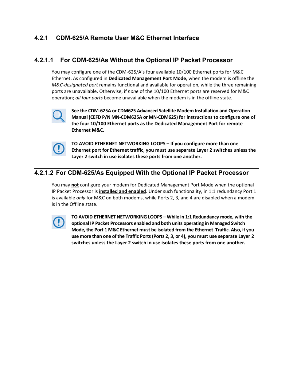1 cdm-625/a remote user m&c ethernet interface | Comtech EF Data CRS-180 User Manual | Page 46 / 136