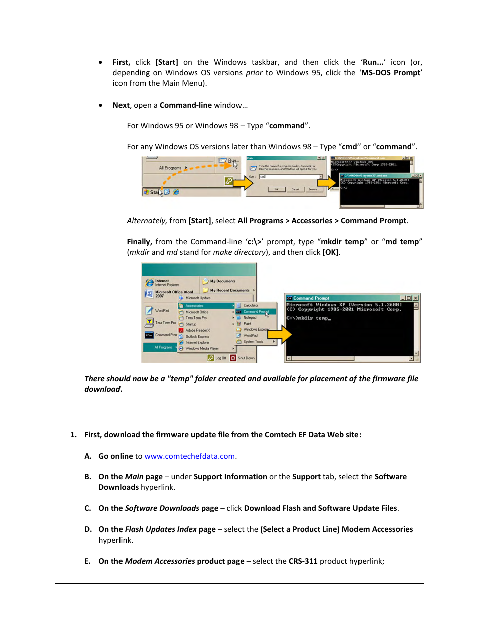 2 downloading and extracting the firmware update | Comtech EF Data CRS-311 User Manual | Page 104 / 196