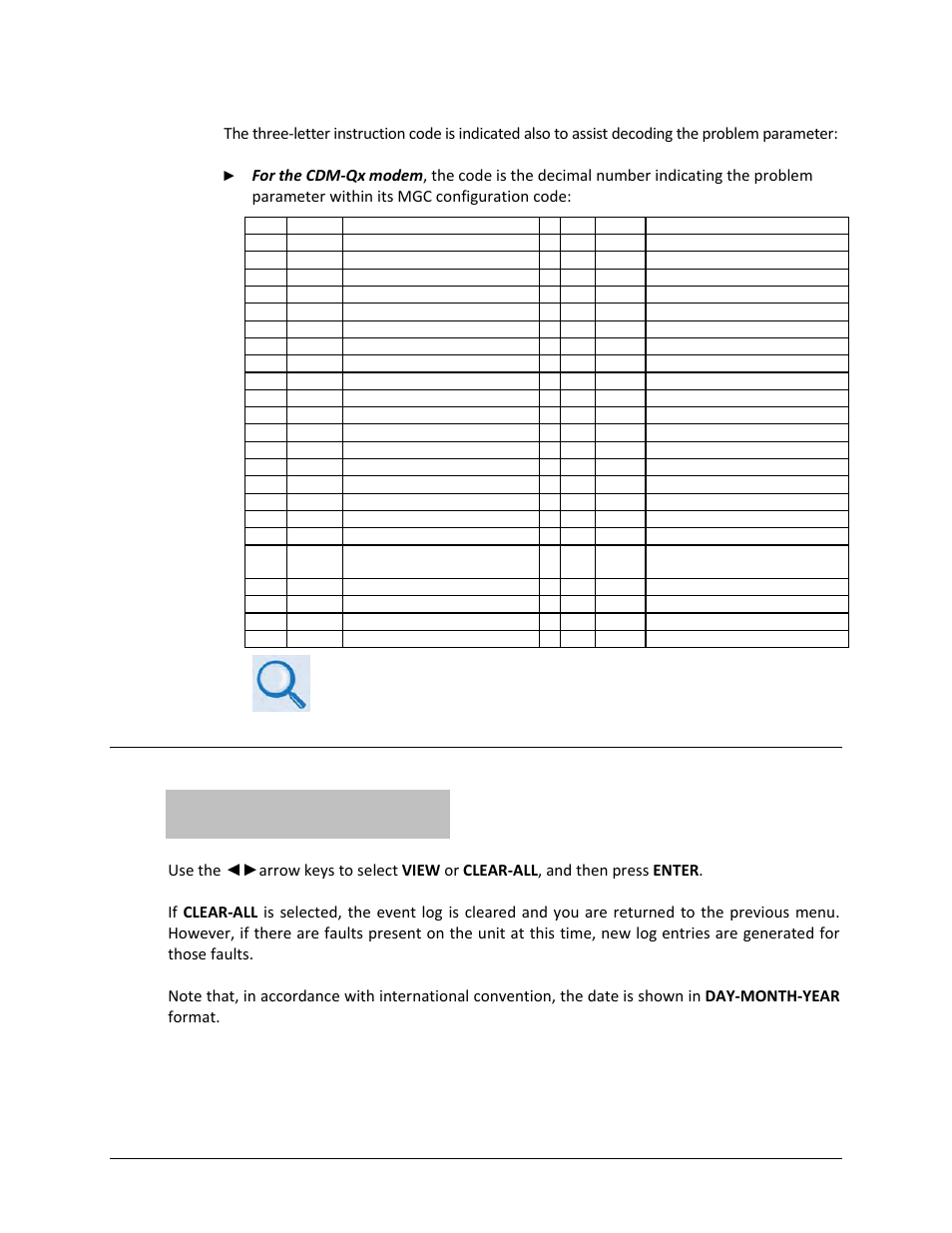 3 (monitor:) stored events | Comtech EF Data CRS-311 User Manual | Page 125 / 196