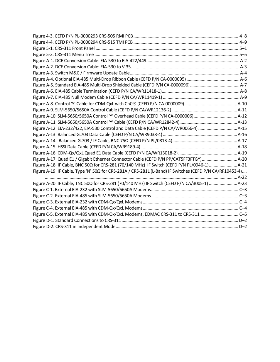 Comtech EF Data CRS-311 User Manual | Page 13 / 196