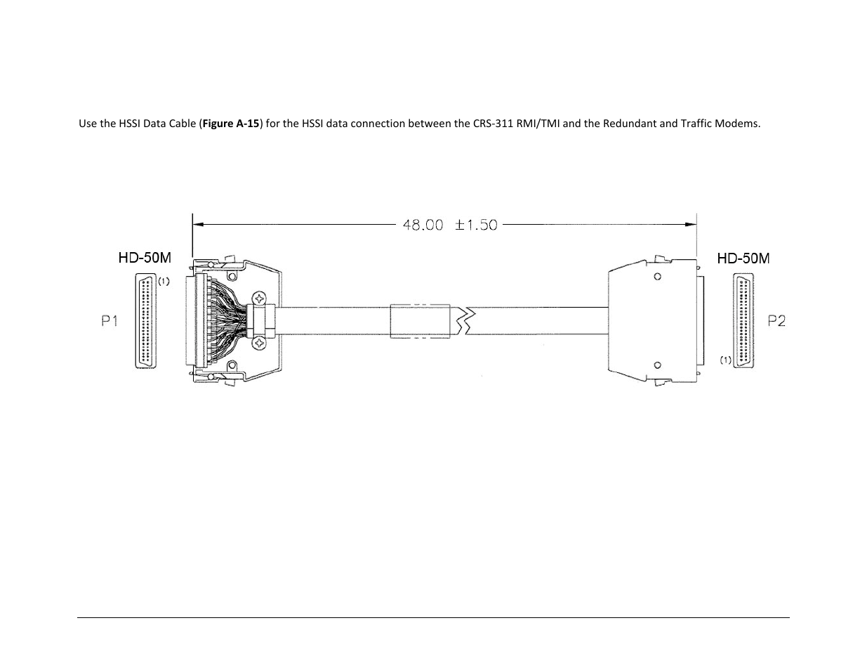 A.4.4 hssi data cable (hd-50m to hd-50m) | Comtech EF Data CRS-311 User Manual | Page 162 / 196