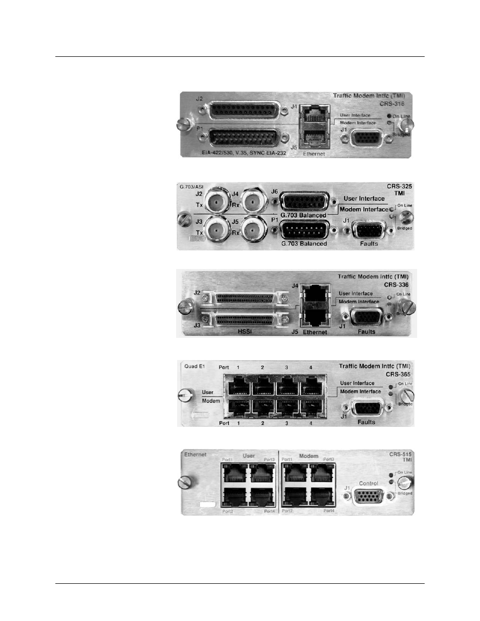 2 tmi modules | Comtech EF Data CRS-311 User Manual | Page 36 / 196
