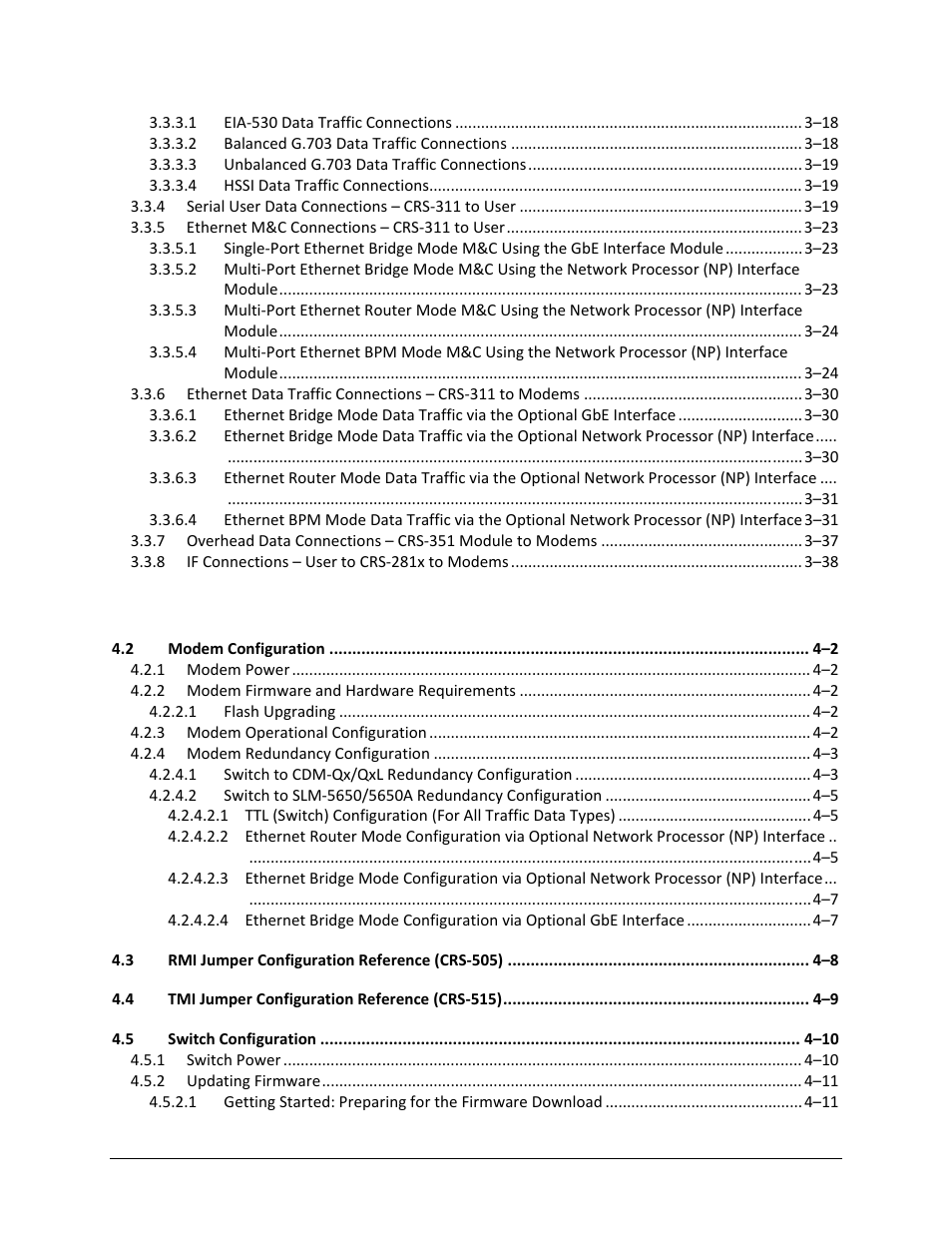 Comtech EF Data CRS-311 User Manual | Page 7 / 196