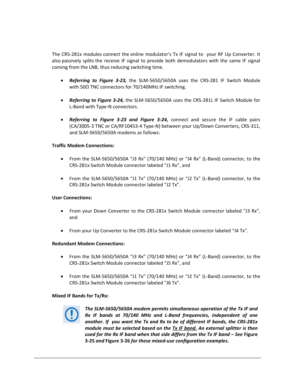 8 if connections – user to crs-281x to modems | Comtech EF Data CRS-311 User Manual | Page 86 / 196