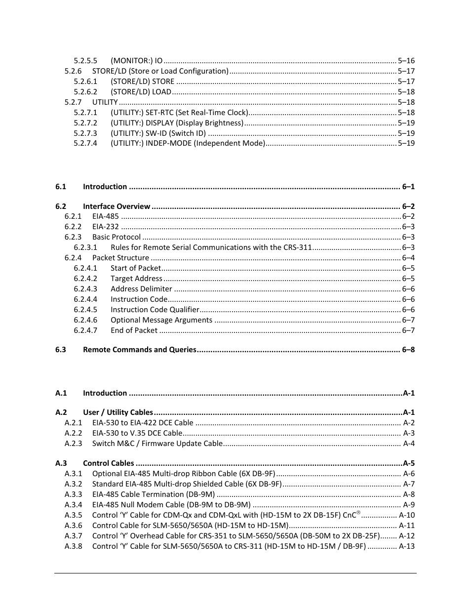 Comtech EF Data CRS-311 User Manual | Page 9 / 196