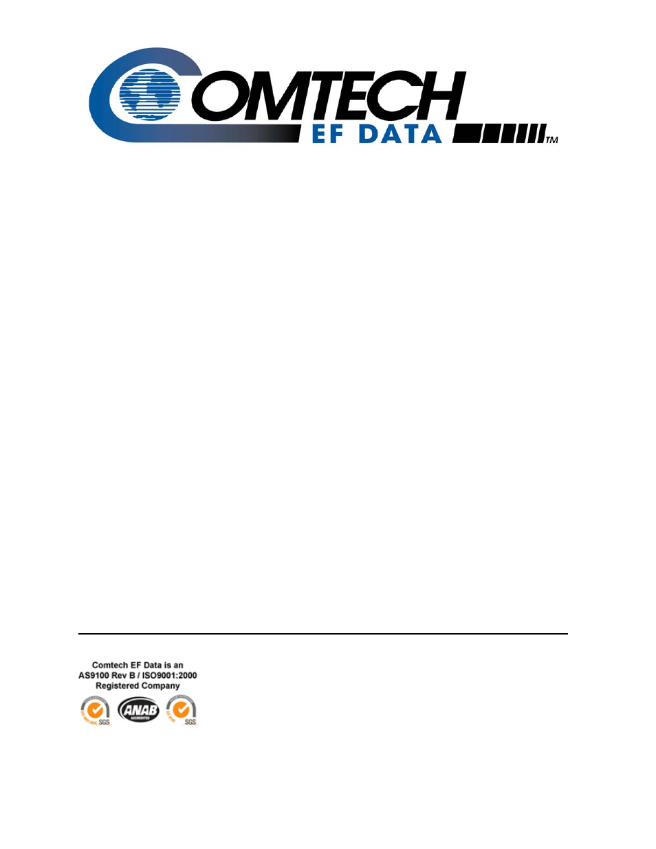 Comtech EF Data CRS-280L User Manual | 64 pages