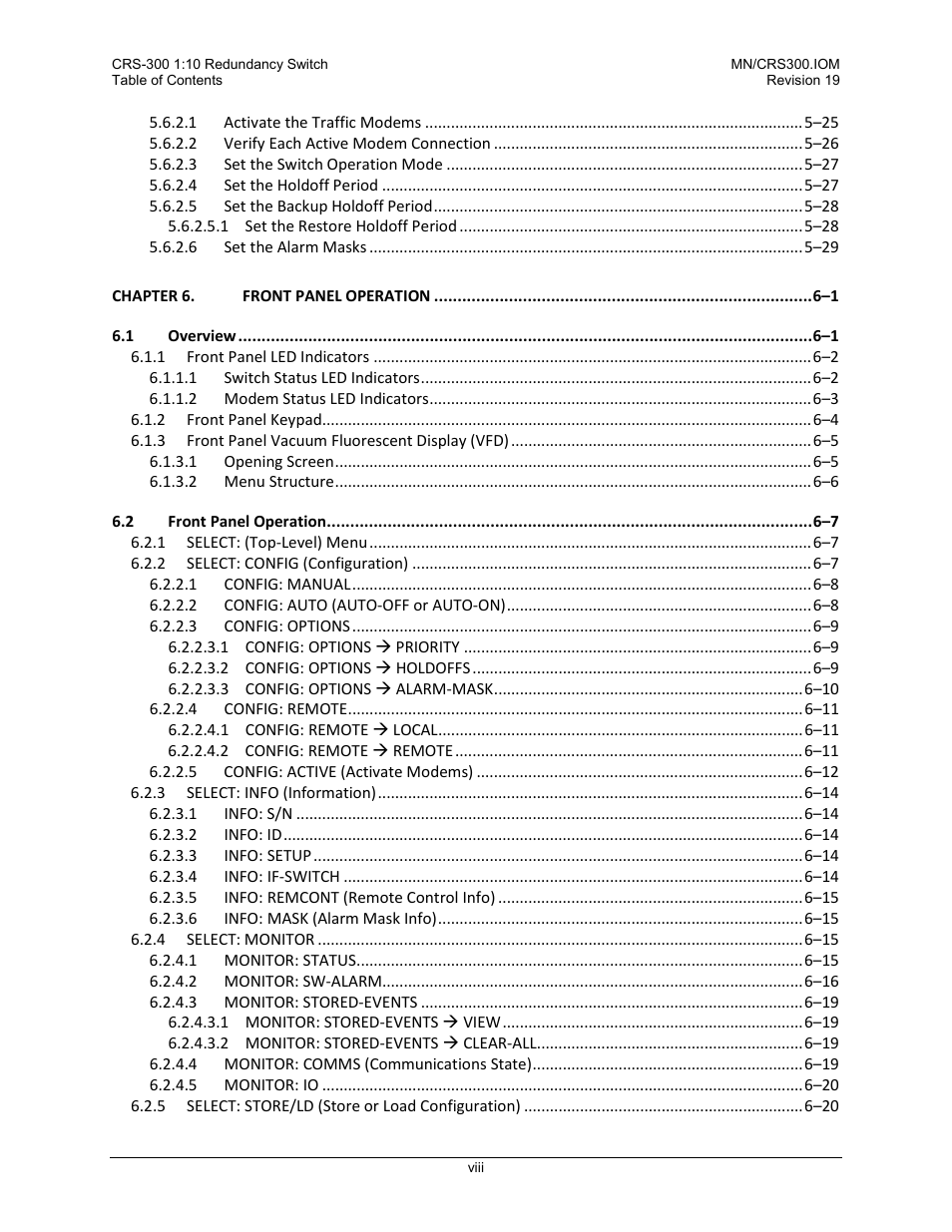 Comtech EF Data CRS-300 User Manual | Page 10 / 300