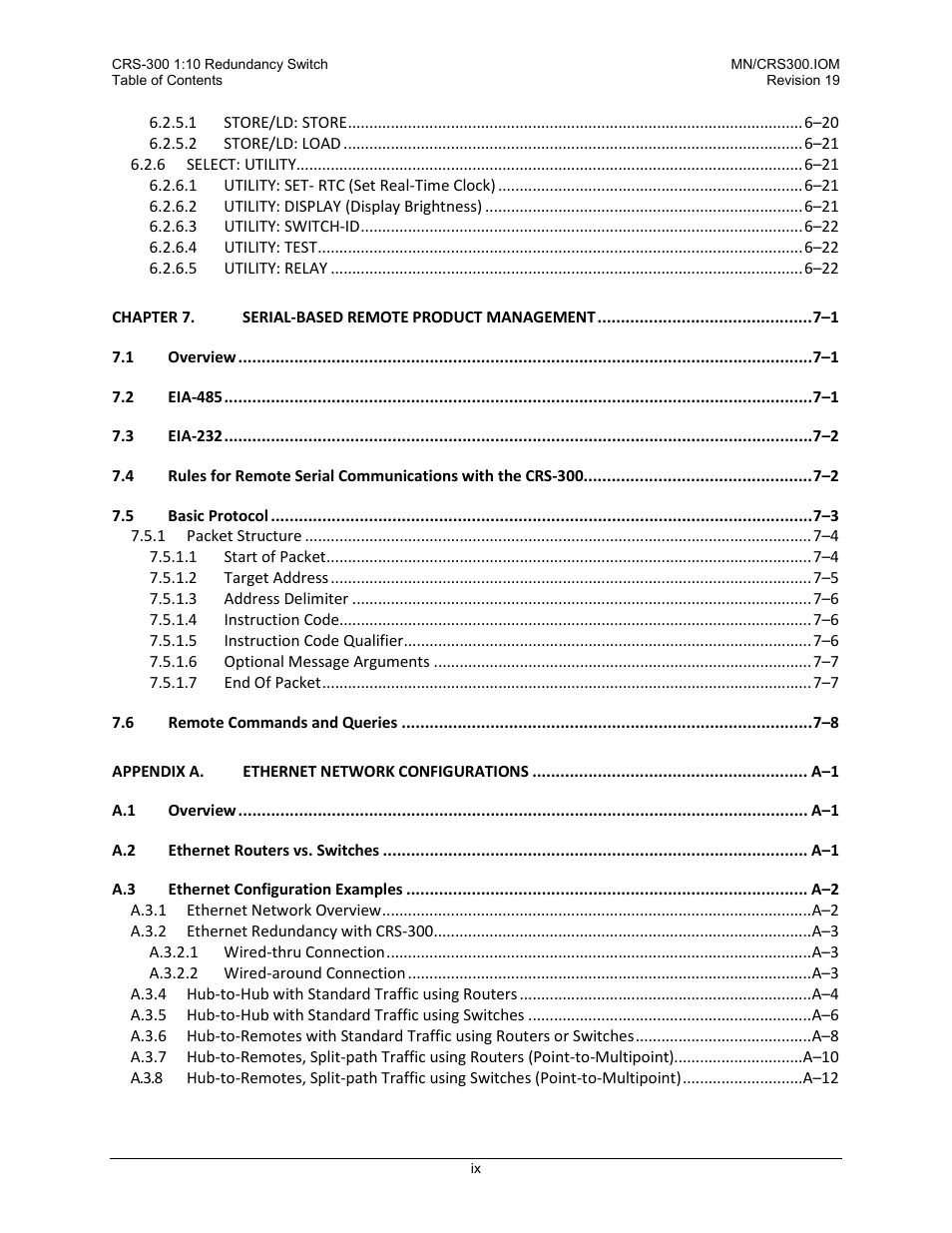 Comtech EF Data CRS-300 User Manual | Page 11 / 300