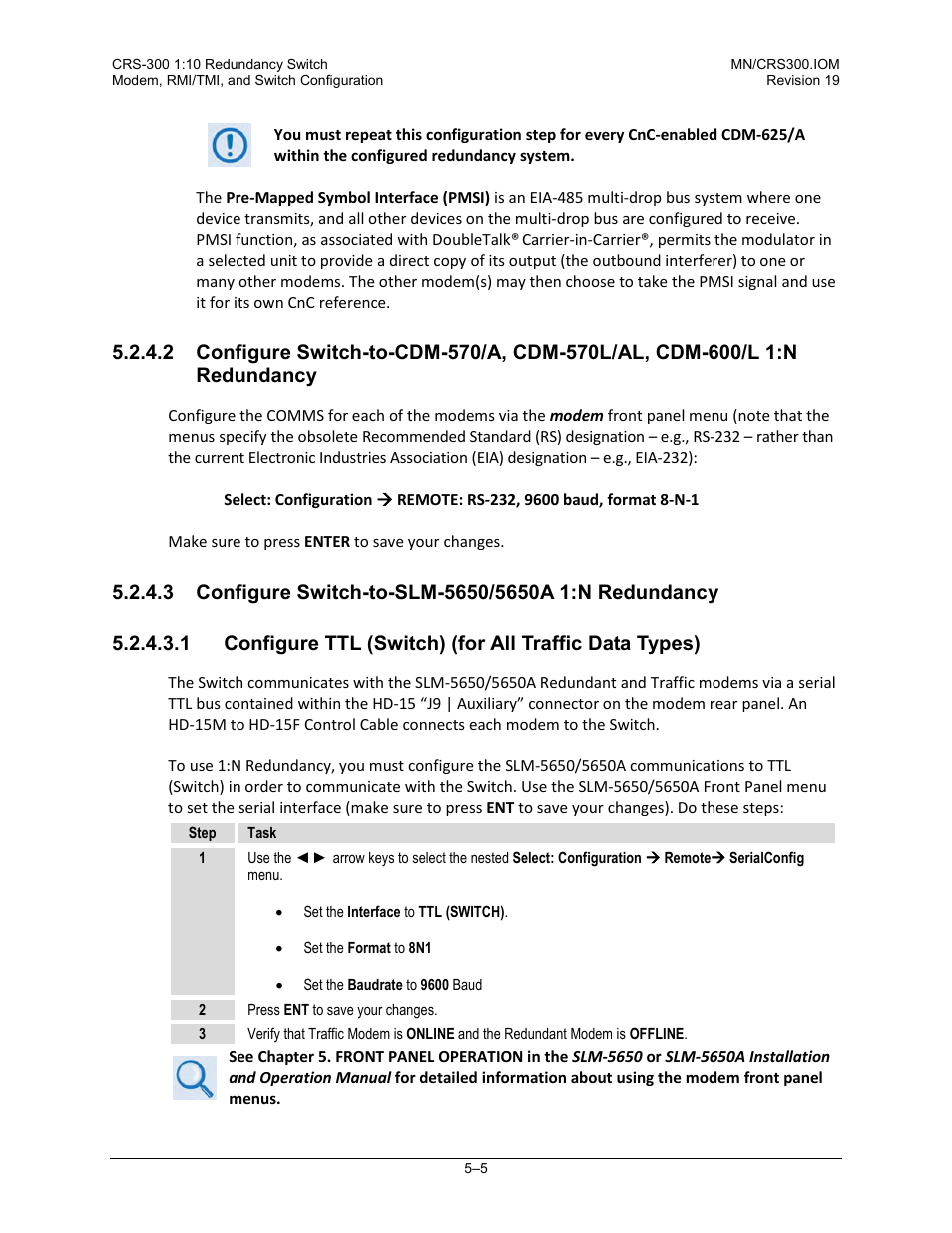 Comtech EF Data CRS-300 User Manual | Page 169 / 300