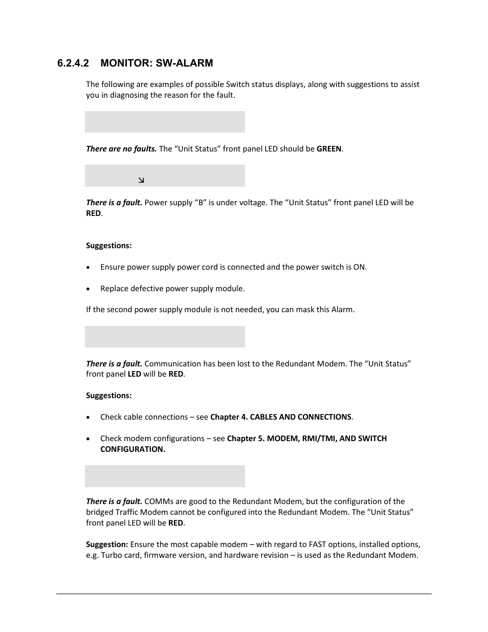 2 monitor: sw-alarm | Comtech EF Data CRS-300 User Manual | Page 210 / 300