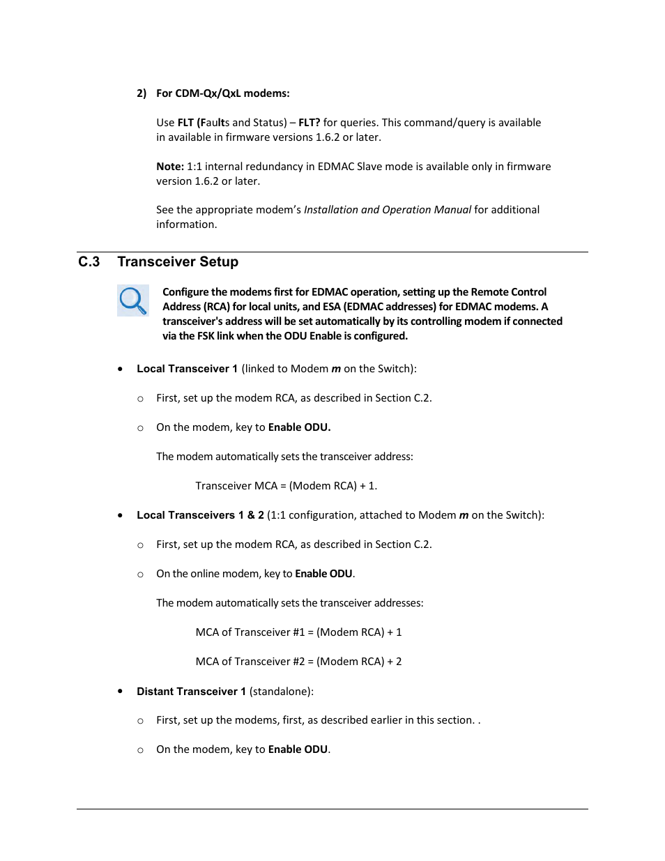 C.3 transceiver setup | Comtech EF Data CRS-300 User Manual | Page 296 / 300