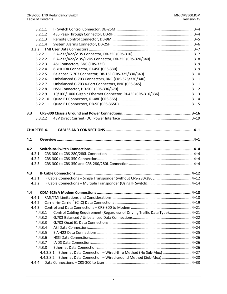 Comtech EF Data CRS-300 User Manual | Page 7 / 300
